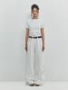 MEENDERI Cut Out Layered Top - White
