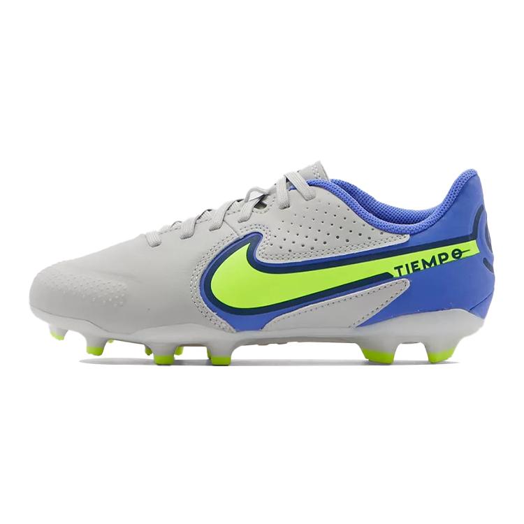 New Nike Tiempo Legend 9 Academy FG/MG 'Grey Royal Blue' GS DA1333-075