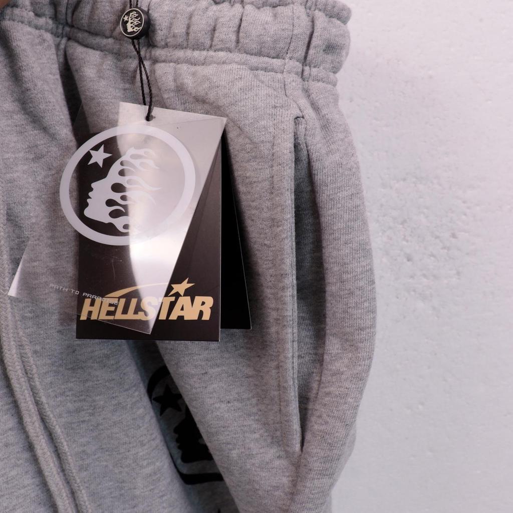 Hellstar Print Retro American Logo Hooded Sweatshirt