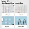 1-10 Pcs Wall Storage Hook Punch-free Power Plug Socket Holder Kitchen Stealth Hook Wall Adhesive Hanger Bathroom