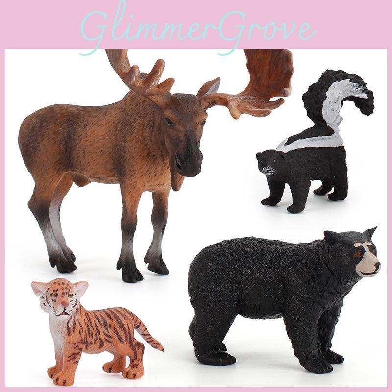 Childrens Animal Handcraft Figurines Pvc Wildlife Desktop Models For Classroom And Play