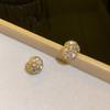Vintage Shiny Ball Magnetic Clip-On Earrings No Piercing Edgy Punk Gothic Jewelry Unisex Gift for Men Women Party Accessories