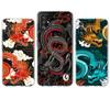 Clear Case For Samsung Galaxy A52 A12 A51 A32 A21s A71 A32 A22 50 A70 A31 A72 5G Phone Cover Fashion Chinese Vintage Dragon