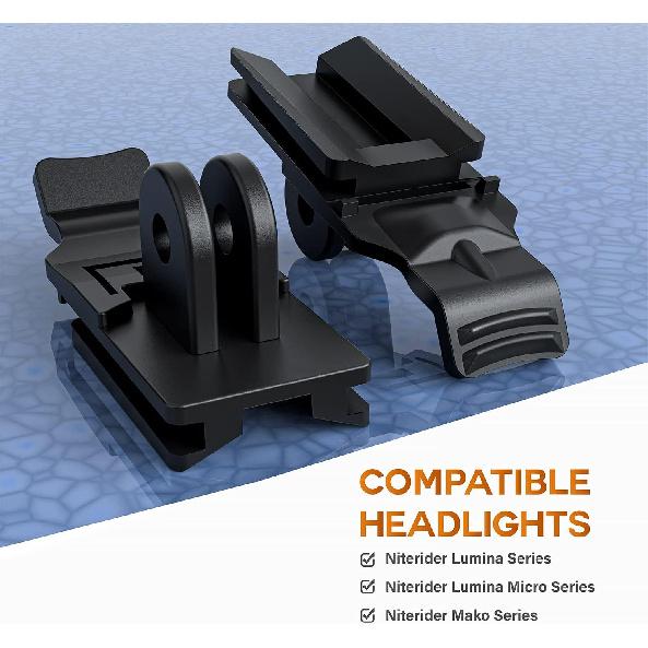 Адаптер крепления TUSITA, совместимый с передними велосипедными фонарями серий Niterider Lumina, Lumina Micro, Mako