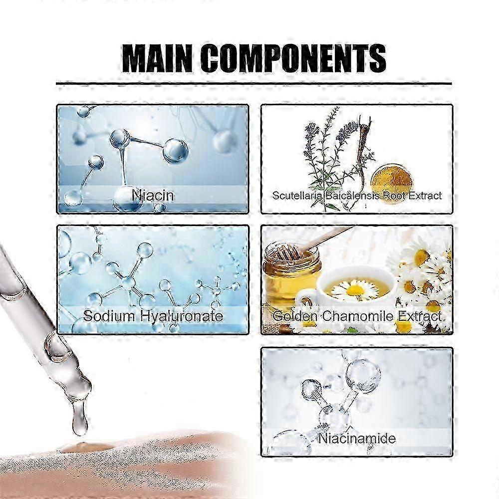 1-3X Nikotinamid Anti-aldringsserum Oppstrammende Ansiktsessenser Fjerner Mørke Flekker Pigment