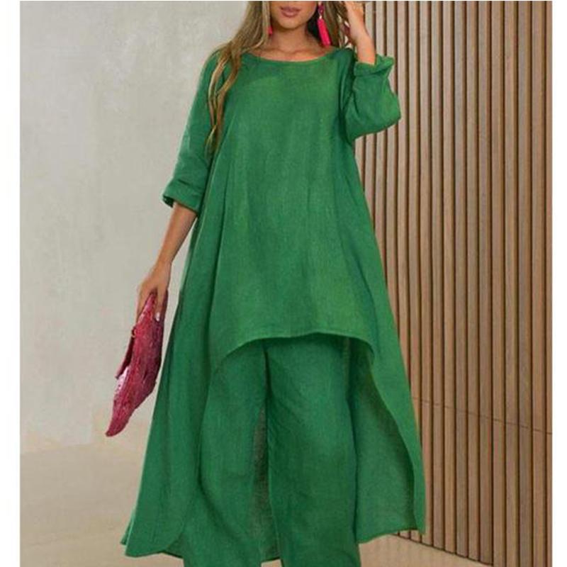 Maxi Abito Lino E Cotone Donna: Comfort E Stile Casual In Taglie Forti