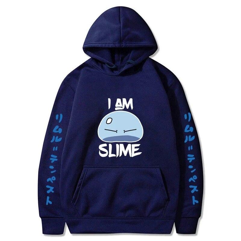 Esa vez que me reencarné como un slime Sudadera con capucha con estampado de anime Ropa de calle Sudadera unisex de moda para mujer Sudaderas de gran tamaño Sudadera con capucha