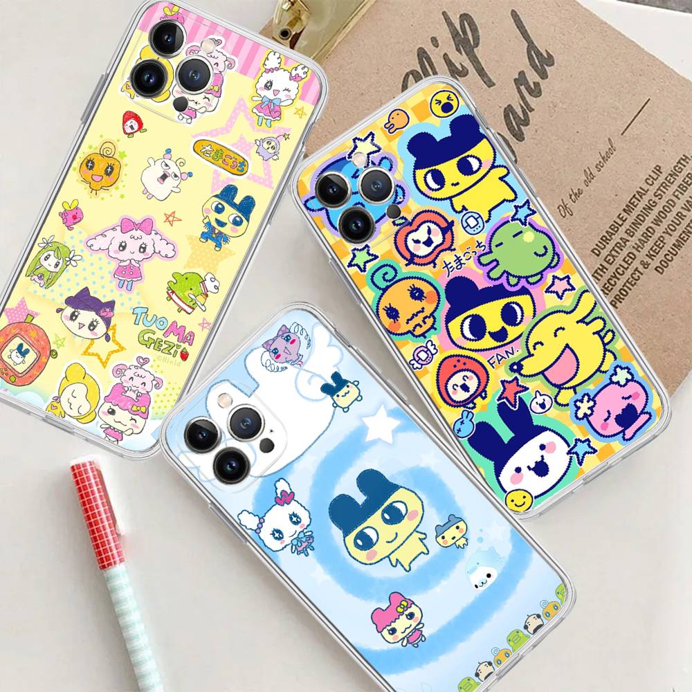 Classic T-Tamagotchi For iPhone 17 16 15 14 13 12 11 Pro Max Plus mini Funda For Transparent Cover