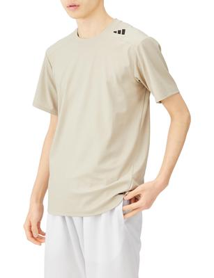 Camiseta de Manga Corta D4T Strength Workout Manga Corta DJN83 Wonder Camiseta Camiseta de Hombre Beige/Negro (HY0774) J/L