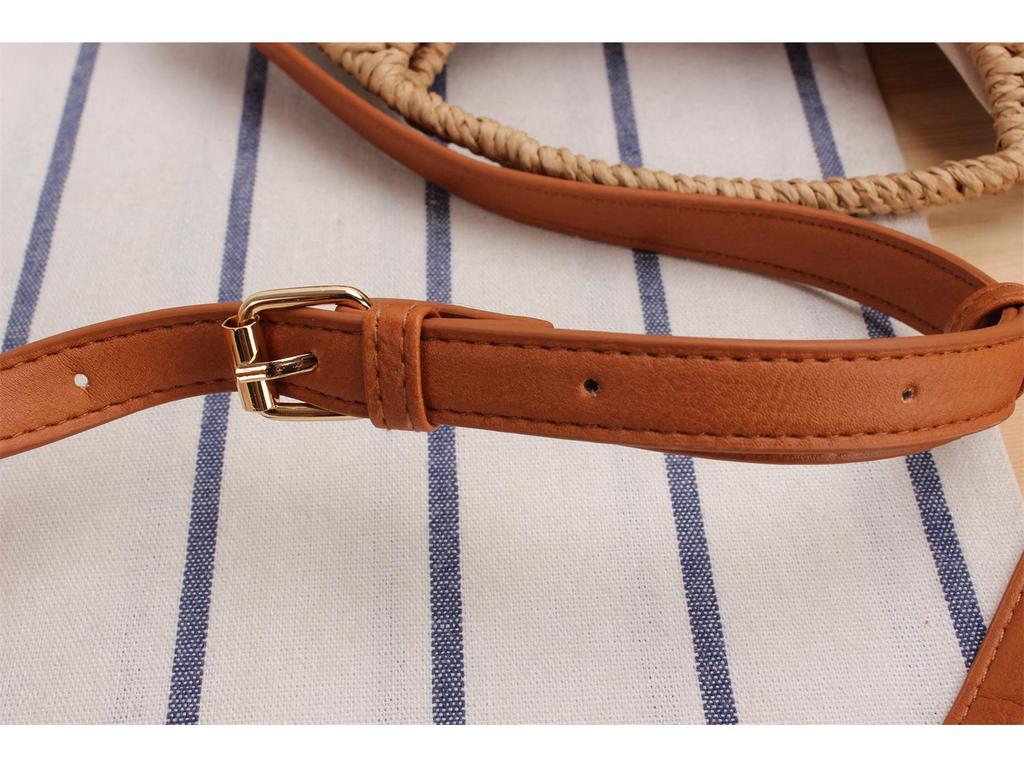 Women's Trendy Paper Rope Woven Crossbody Bag