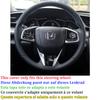 Full Black Leather Car Steering Wheel Cover for Honda Civic 10th CRV Clarity LX 2016-