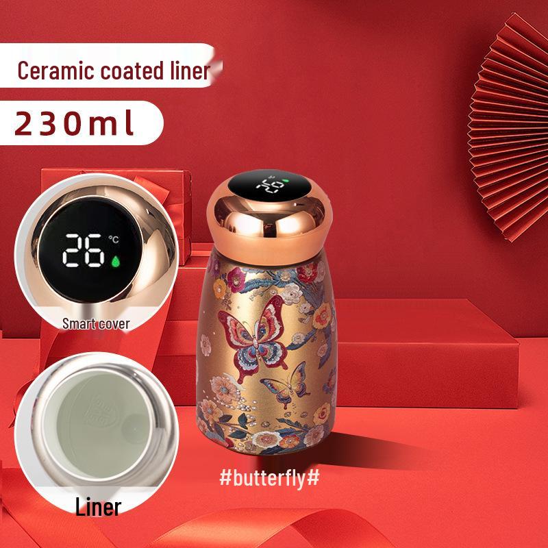 316 Stainless Steel Retro Smart Insulated Cup - Portable, Stylish Mini Water Cup