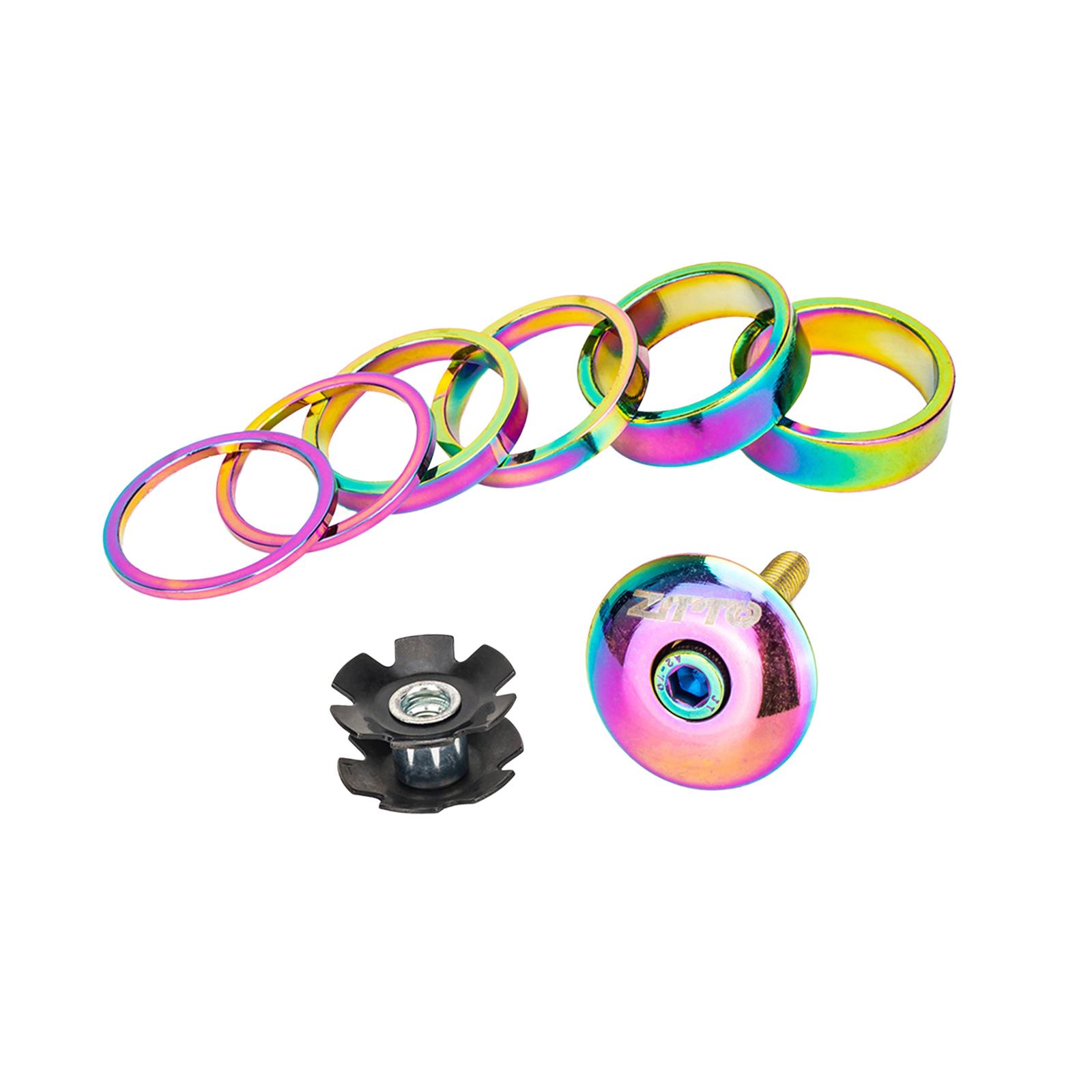 

Bike Headset Tools Aluminum Alloy Sturdy Durable Bike Fork Washer Set Road Bike Headset Spacers Biking Accessories