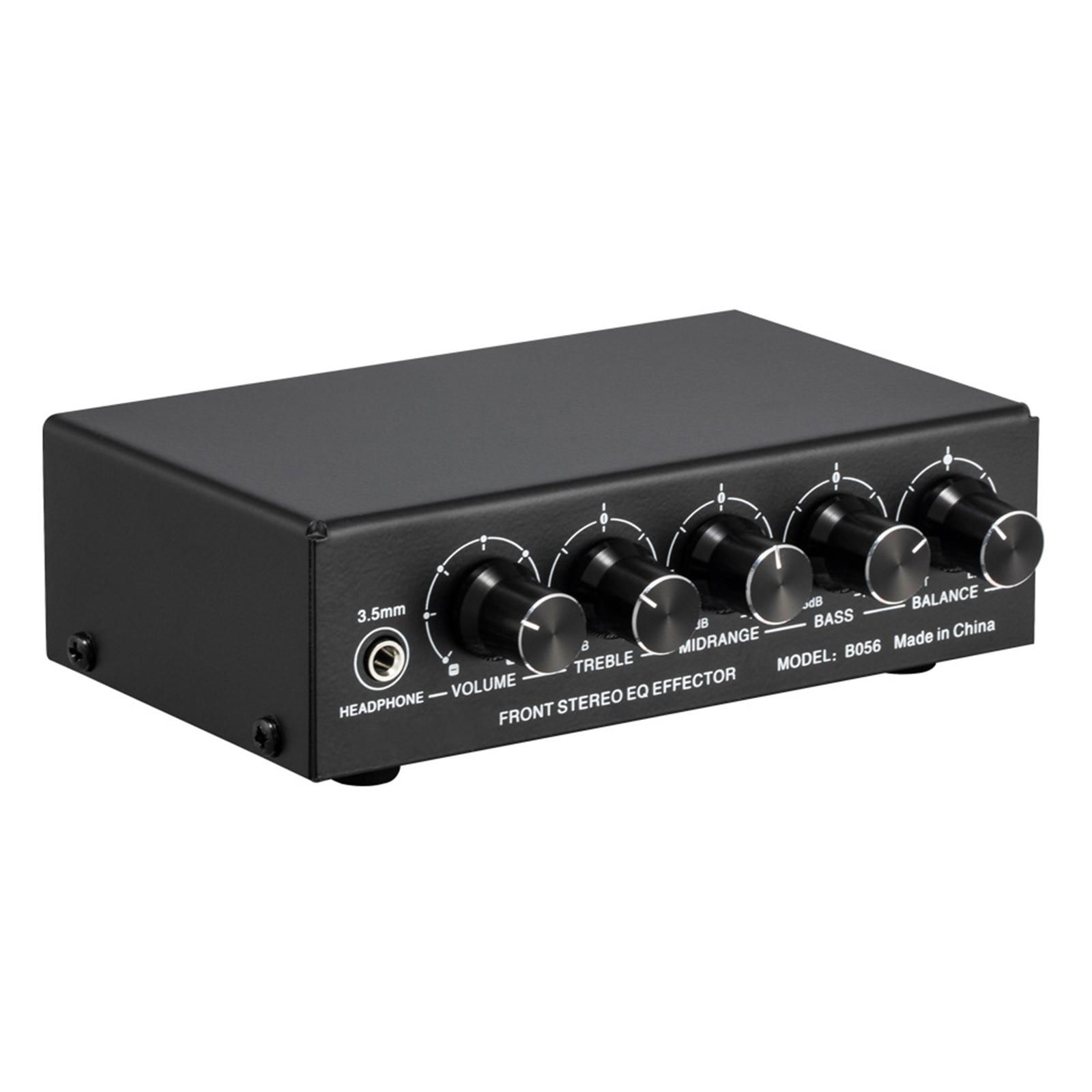 

Front Stage Stereo Amplifier Preamplifier USB 5V Sound Processor Audio Mixer Metal Housing Mixing Consoles Box