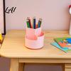 Large Capacity Pen Holder 360 Degree Rotating Holder Multi-compartment Quiet Container Desktop Organizer for Office School Home Storage Non-slip