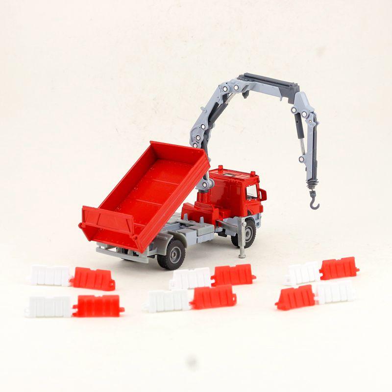 1:50 Scale Truck With Crane Toy Car Engineering Vehicle Diecast Model Educational Collection Gift For Kid