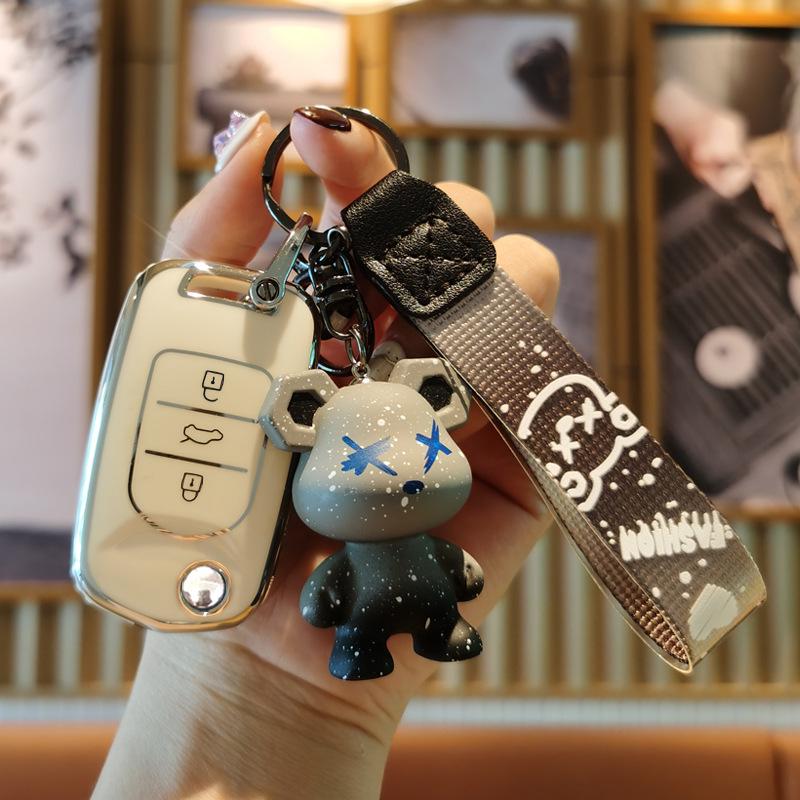 Wuling Mini Key Case for Baojun 730, Macaron, 510, 360, 310W Plus, S3 - Shell Bag with Buckle