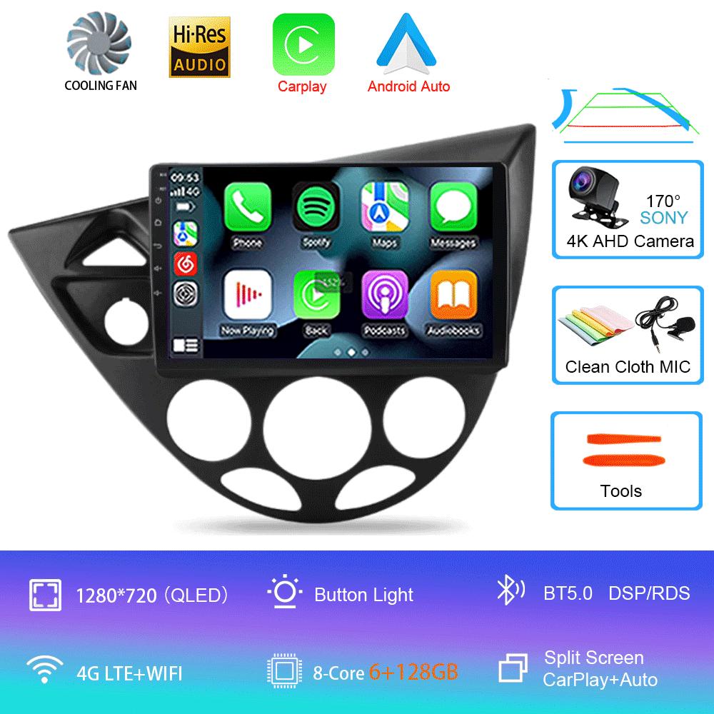 9“ Android 13 For Ford Fiesta 1995-2001 Focus MK1 1998-2004 7 Inch Multimedia Car Radio Stereo Carplay Autoradio Head Unit Auto
