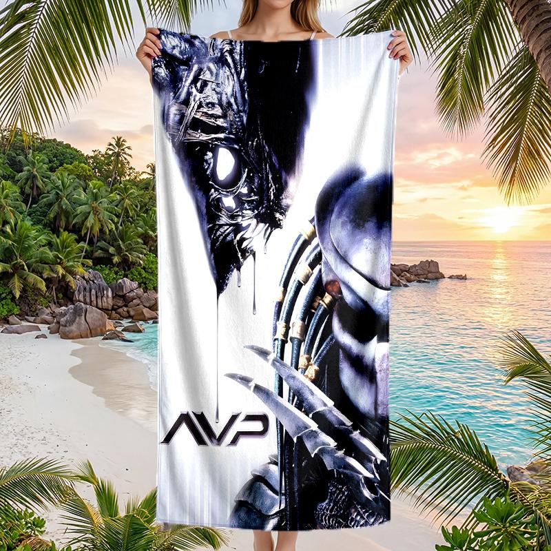 Alien Fashion Beach Towel: Ideal for Summer Adventures Soft, Absorbent and Quick Drying Suitable for Swimming and Bathing