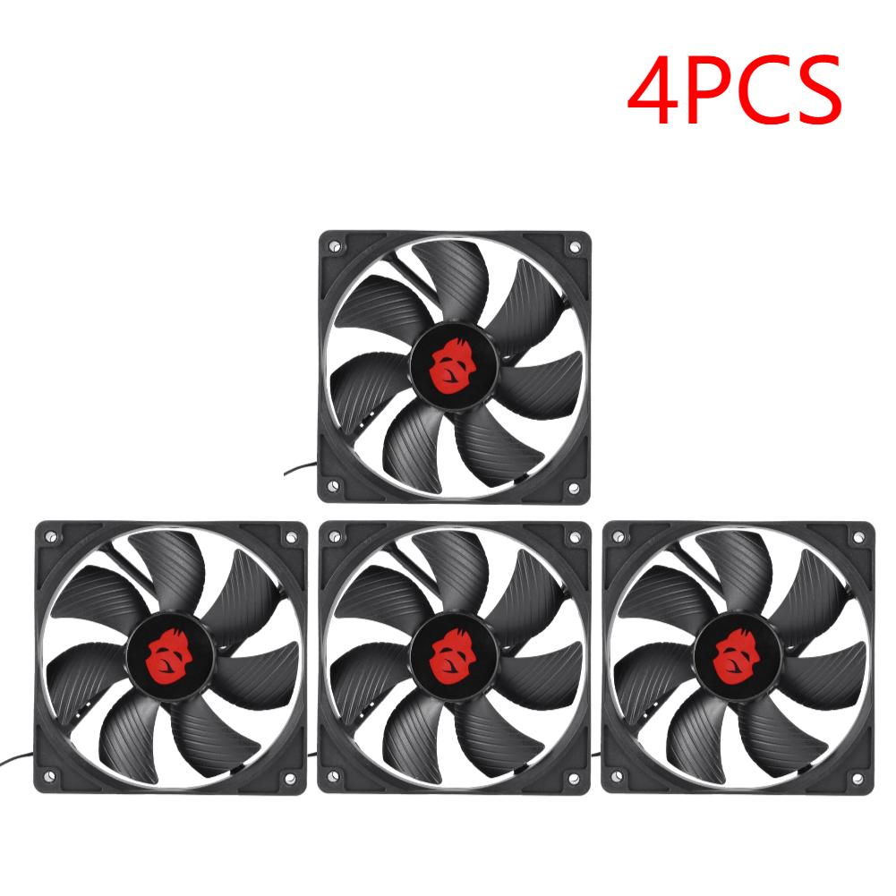 12cm 3000RPM Fan Cooling 12V PC Case Radiator Cooler 120MM Big 4Pin Desktop Chassis Workstation Cabinet Heatsink Fan Server Fans