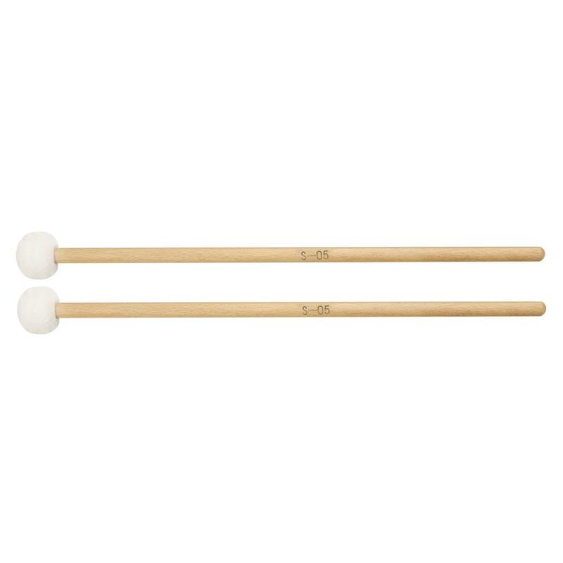 2pcs S-05 Timpani Mallets Precussion Beaters Hammer Drumsticks for Bass Drum Marching Drum