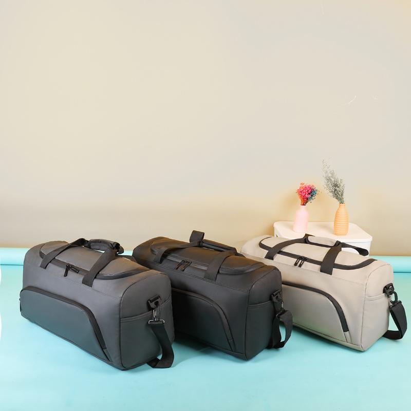 Casual men's bag with dry and wet separation, hand-held shoulder bag, training sports bag, large-capacity luggage backpack, travel bag