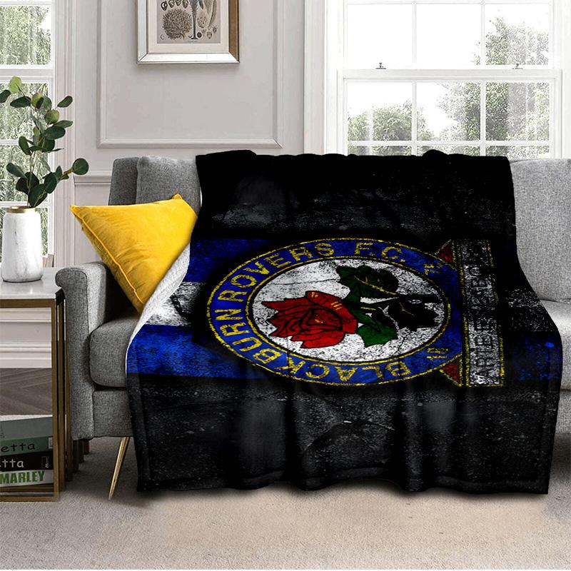 Rovers Crest Football Club Bedruckte Decken Weiche Flanelldecken für Sofa Bett Geschenke für Männer Frauen Picknickdecke Weihnachtsgeschenke