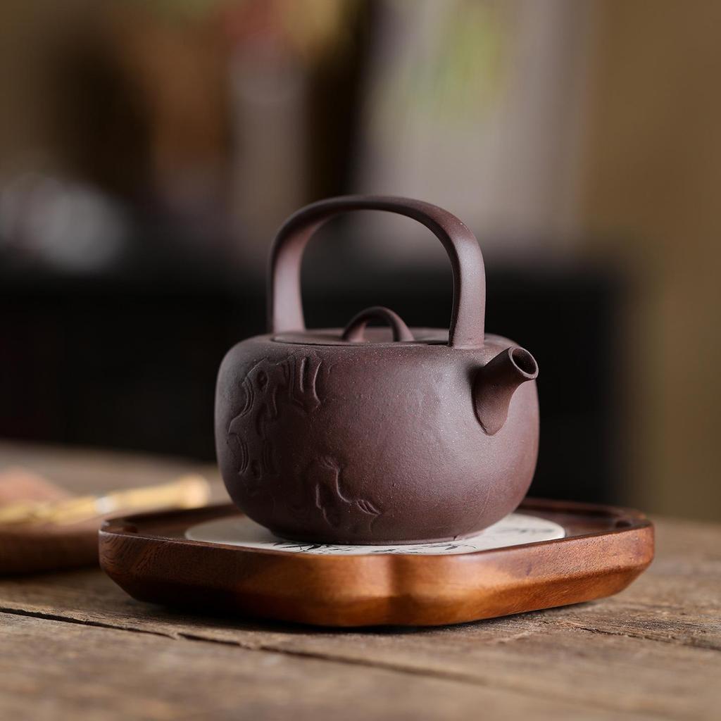 Zequan Purple Clay Ceramic Teapot - Handmade Traditional Gongfu Tea Set for Home Use