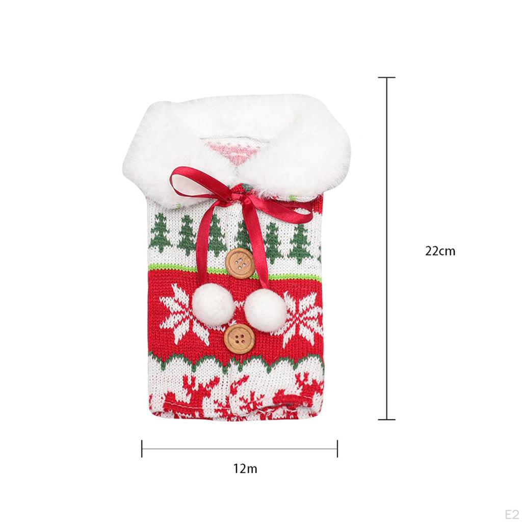 Bottle Covers,Flannel Sleeve, for Dinner Party Year Decorations