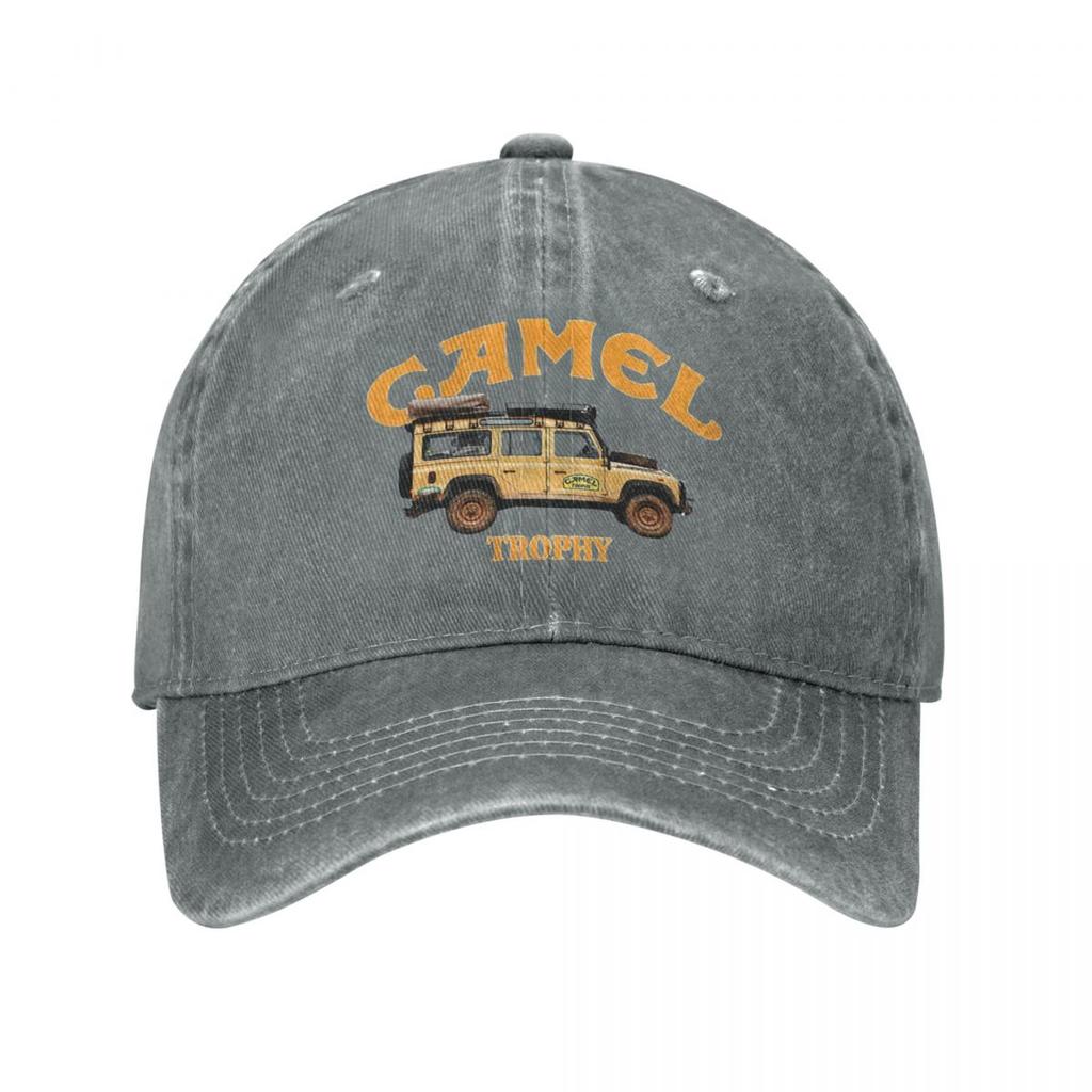 Camel Trophy Logo Wiosna Czapka letnia Unisex Damska czapka z daszkiem z kucykiem Czapka z daszkiem w stylu vintage Denim Outdoor Casual Cztery pory roku