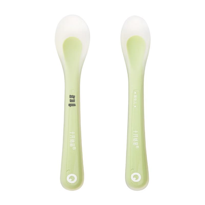 

October Crystal Baby Silicone Feeding Spoon Set
