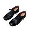 Sheepskin version~ 2025 new retro style round head lace-up German training shoes women's versatile casual sports flat-soled single shoes