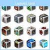 Clock Minecraft Alarm Led Night Light Colourful Changing Desktop Decoration