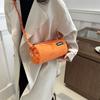 Cotton Pillow Crossbody Bag for Women Solid Color Shoulder Handbag