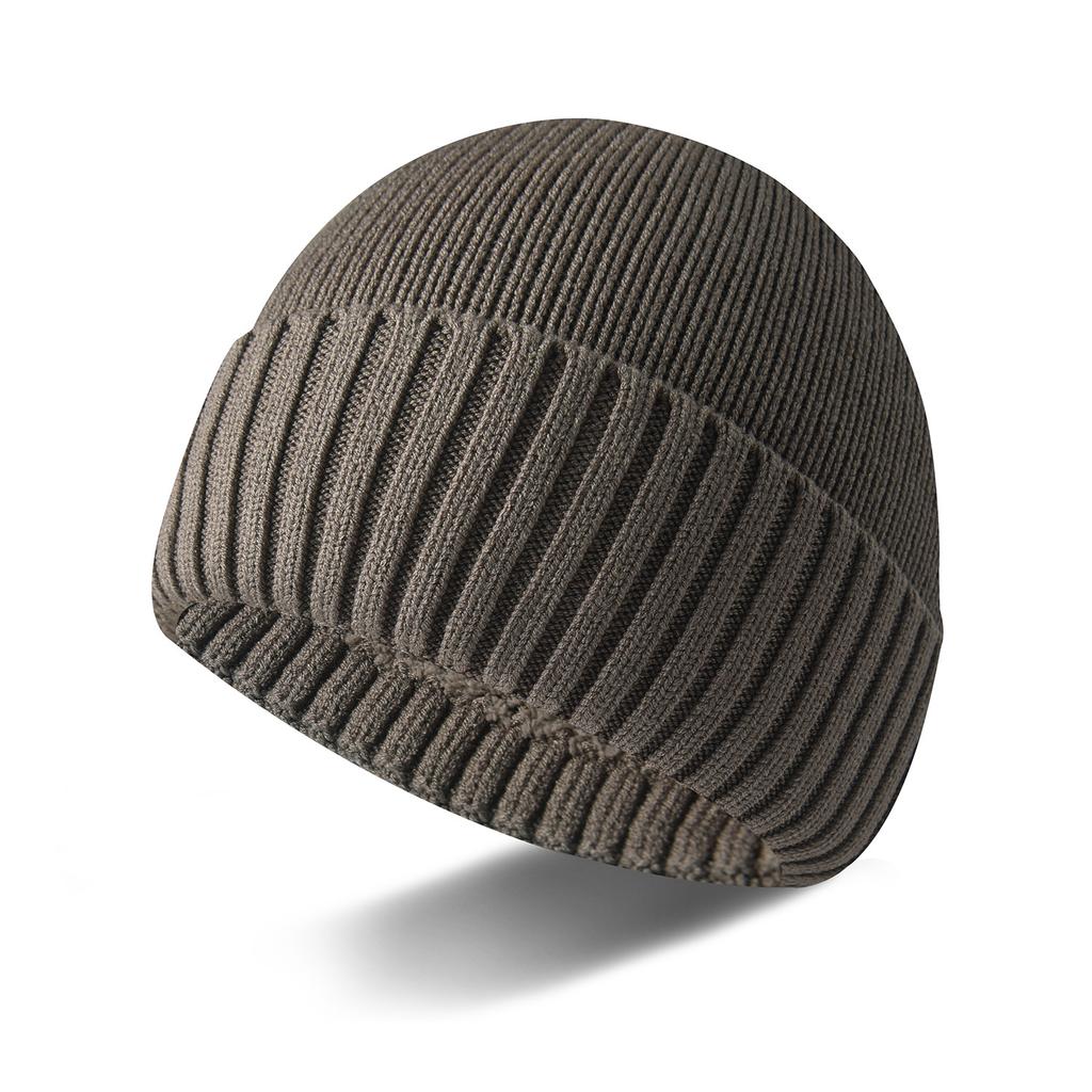 Anti-pilling hat autumn and winter men's and women's fashion pullover hat trendy velvet thickened knitted hat thermal hat bag head