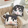 Jianxin Cute Wuthering Waves Cushion Cover Silky Short Plush Invisible Zipper Dustproof Sofa Pillow Case For Home Decor