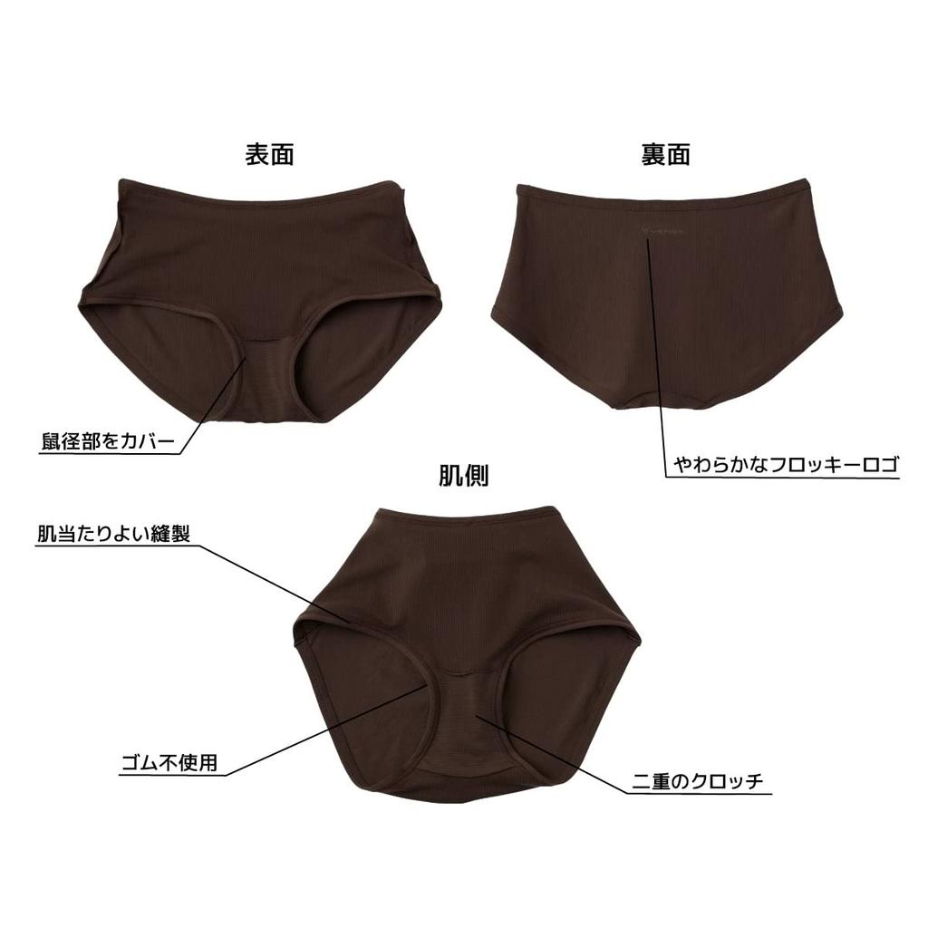 VENEX Thin Elasticless Recovery Made In Smoky Size 8782 Women's Panties, Japan, Pink, M,