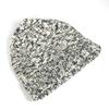 CHANEL Rhinestone beanie knit hat knit cap Knit hat Wool / Cashmere Black/White