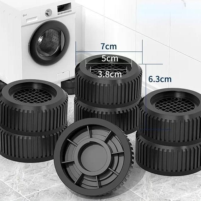 4Pcs Strengthen Washing Machine Anti Vibration Pads Rubber Feet Legs Mat Silent Washer Dryer Furniture Support Dampers Stand