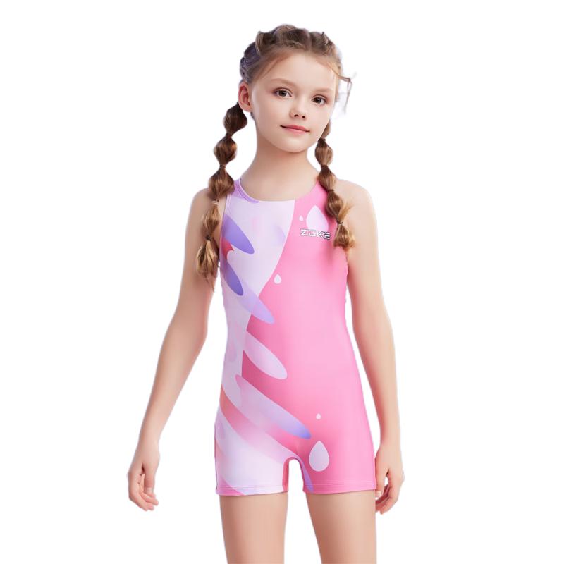 

ZOKE Girls Cute One-Piece Sleeveless Swimsuit 160
