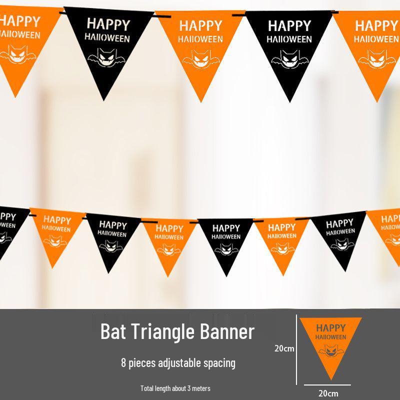 Halloween Pumpkin Lantern Banner - Indoor Decoration for Kindergarten and Party Scenes