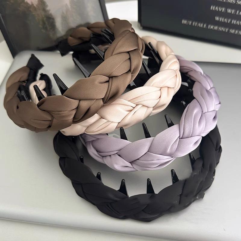 Vysoká vlnitá spona do vlasů Ultra-wide pro ženy Nový styl, Vysoce kvalitní a elegantní Nadýchaná čelenka na mytí vlasů Pokrývka hlavy