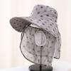 Cappello da Sole Estivo per la Raccolta del Tè Cappello Parasole Maschera Facciale da Donna Protezione UV Cappello da Sole da Uomo per Ciclismo Lavoro Modelli da Donna
