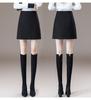 2025 Herbst/Winter Damen High-Waist Schlankmachender A-Linien Wollrock - Kurz, Gerade, Hüftbetont, Bequem.