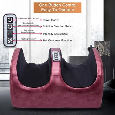Massaggiatore Elettrico per Piedi Cura del Corpo Allevia la Fatica Vibratore Muscolare Migliore Riscaldamento Shiatsu Impastamento Rilassamento dei Tessuti Profondi Terapia