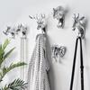 Deer Head Cartoon Wall Hook - New Creative Punch-Free Design for Home Decoration