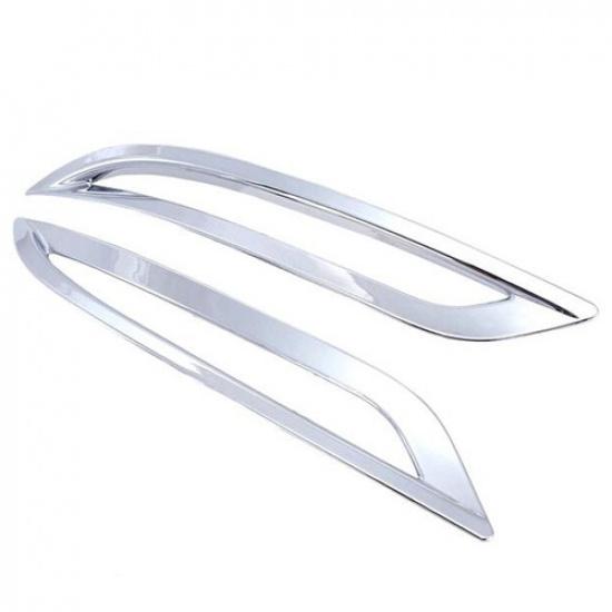 Chrome Back Foglamp Fog Light Lamp Cover Trim For Tesla Model 3 2018-2022