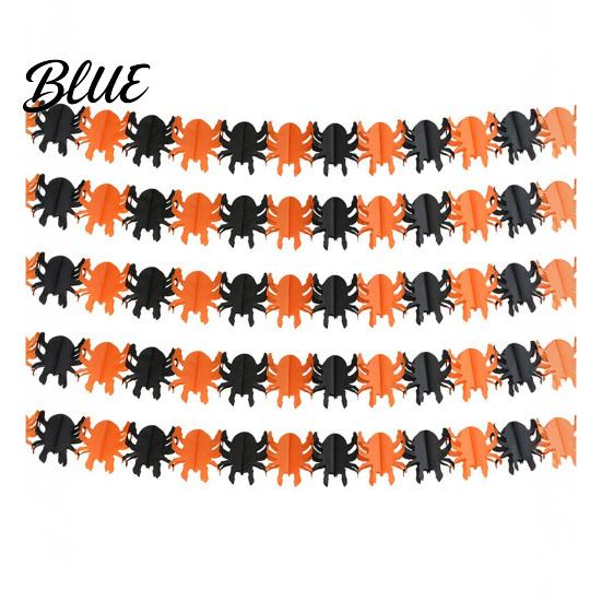 High-quality Halloween Banner 5 Pcs 10FT Banner Spooky Spider Bat Skull Ghost Festive Celebration Pumpkin Hanging Bunting Garland for Party,