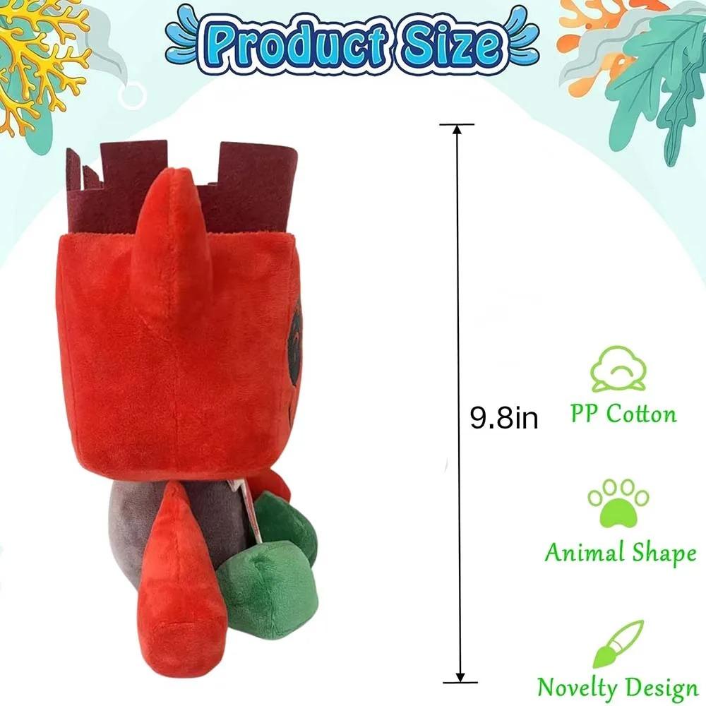 Verlassene Jx1dx1 Roter König Plüschtier Niedliche Anime-Peripherie Spielzeug Weiches Kuscheltier Plüschtier Geburtstag Weihnachtsgeschenk für Kinder