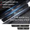 Car Door Sill Protector Stickers Carbon Threshold Strip Interior For Lexus CT ES GS NX IS250 CT200h IS300h ES300h RX400h NX30